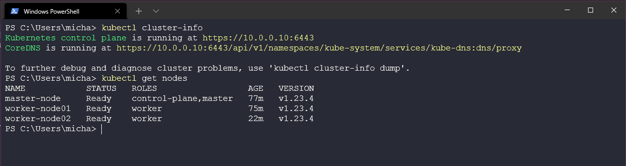 Kubernetes Cluster Multi Node