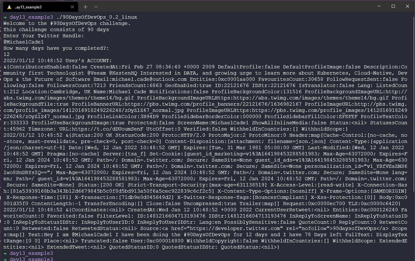 Ứng dụng GoLang với Twitter